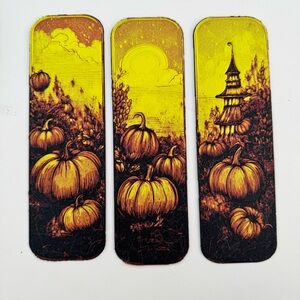 Autumn Harvest Bookmark Set - Yellow and Black